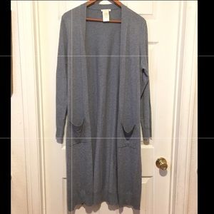 Marty M Long Cardigan -Blue - L